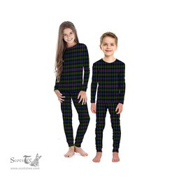 Scottish Murray of Atholl Modern Clan Tartan Pyjama Family Set - Classic Scottish Plaid Tartan Plaid