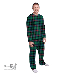 Scottish Urquhart Broad Red Ancient Clan Tartan Pyjama Family Set - Classic Scottish Plaid Tartan Plaid