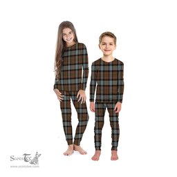 Scottish MacLaren Weathered Clan Tartan Pyjama Family Set - Classic Scottish Plaid Tartan Plaid