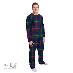 Scottish Agnew Modern Clan Tartan Pyjama Family Set - Classic Scottish Plaid Tartan Plaid