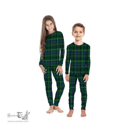 Scottish Stewart Hunting Modern Clan Tartan Pyjama Family Set - Classic Scottish Plaid Tartan Plaid