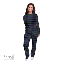 Scottish Fletcher Modern Clan Tartan Pyjama Family Set - Classic Scottish Plaid Tartan Plaid
