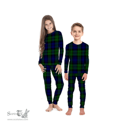 Scottish Bannatyne Clan Tartan Pyjama Family Set - Classic Scottish Plaid Tartan Plaid