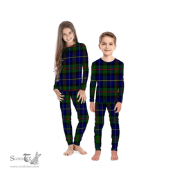 Scottish MacLeod of Harris Modern Clan Tartan Pyjama Family Set - Classic Scottish Plaid Tartan Plaid