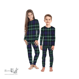 Scottish Allardice Clan Tartan Pyjama Family Set - Classic Scottish Plaid Tartan Plaid