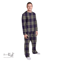 Scottish Cunningham Dress Blue Dancers Clan Tartan Pyjama Family Set - Classic Scottish Plaid Tartan Plaid