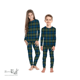 Scottish Colquhoun Ancient Clan Tartan Pyjama Family Set - Classic Scottish Plaid Tartan Plaid