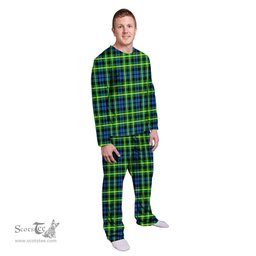 Scottish Campbell of Breadalbane Ancient Clan Tartan Pyjama Family Set - Classic Scottish Plaid Tartan Plaid