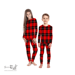 Scottish Ramsay Modern Clan Tartan Pyjama Family Set - Classic Scottish Plaid Tartan Plaid