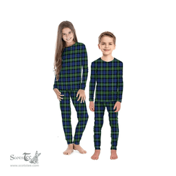 Scottish Campbell Argyll Ancient Clan Tartan Pyjama Family Set - Classic Scottish Plaid Tartan Plaid