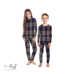 Scottish Cunningham Dress Blue Dancers Clan Tartan Pyjama Family Set - Classic Scottish Plaid Tartan Plaid