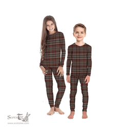 Scottish Nicolson Hunting Weathered Clan Tartan Pyjama Family Set - Classic Scottish Plaid Tartan Plaid