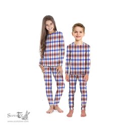 Scottish Boswell Modern Clan Tartan Pyjama Family Set - Classic Scottish Plaid Tartan Plaid