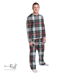 Scottish Dennistoun Clan Tartan Pyjama Family Set - Classic Scottish Plaid Tartan Plaid