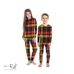 Scottish Dewar Clan Tartan Pyjama Family Set - Classic Scottish Plaid Tartan Plaid