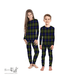 Scottish MacLaren Modern Clan Tartan Pyjama Family Set - Classic Scottish Plaid Tartan Plaid
