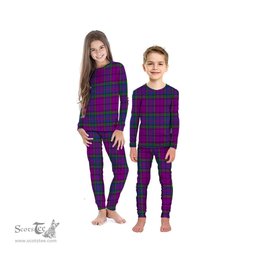 Scottish Wardlaw Modern Clan Tartan Pyjama Family Set - Classic Scottish Plaid Tartan Plaid