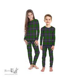 Scottish Strange of Balkaskie Clan Tartan Pyjama Family Set - Classic Scottish Plaid Tartan Plaid