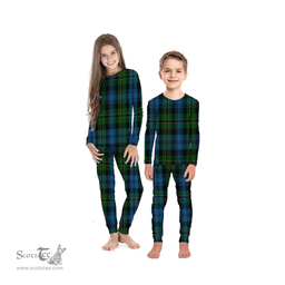 Scottish Polaris Military Clan Tartan Pyjama Family Set - Classic Scottish Plaid Tartan Plaid