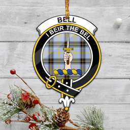 Scottish Bell Clan Tartan Mica Ornament Christmas Decoratio - 2-Sided  Scottish Plaid Tartan Plaid