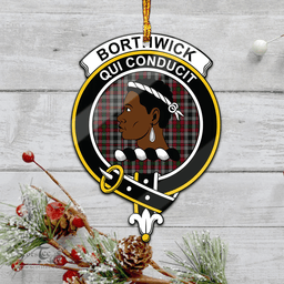 Scottish Borthwick Clan Tartan Mica Ornament Christmas Decoratio - 2-Sided  Scottish Plaid Tartan Plaid