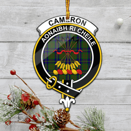 Scottish Cameron Of Lochiel Hunting Clan Tartan Mica Ornament Christmas Decoratio - 2-Sided  Scottish Plaid Tartan Plaid