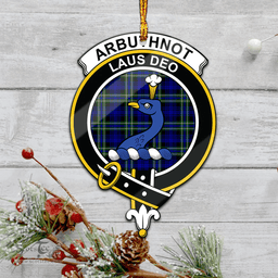 Scottish Arbuthnot Modern Clan Tartan Mica Ornament Christmas Decoratio - 2-Sided  Scottish Plaid Tartan Plaid