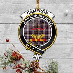 Scottish Cameron Of Erracht Dress Clan Tartan Mica Ornament Christmas Decoratio - 2-Sided  Scottish Plaid Tartan Plaid
