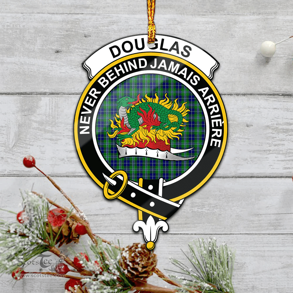 Scottish Douglas Clan Tartan Mica Ornament Christmas Decoratio - 2-Sided  Scottish Plaid Tartan Plaid