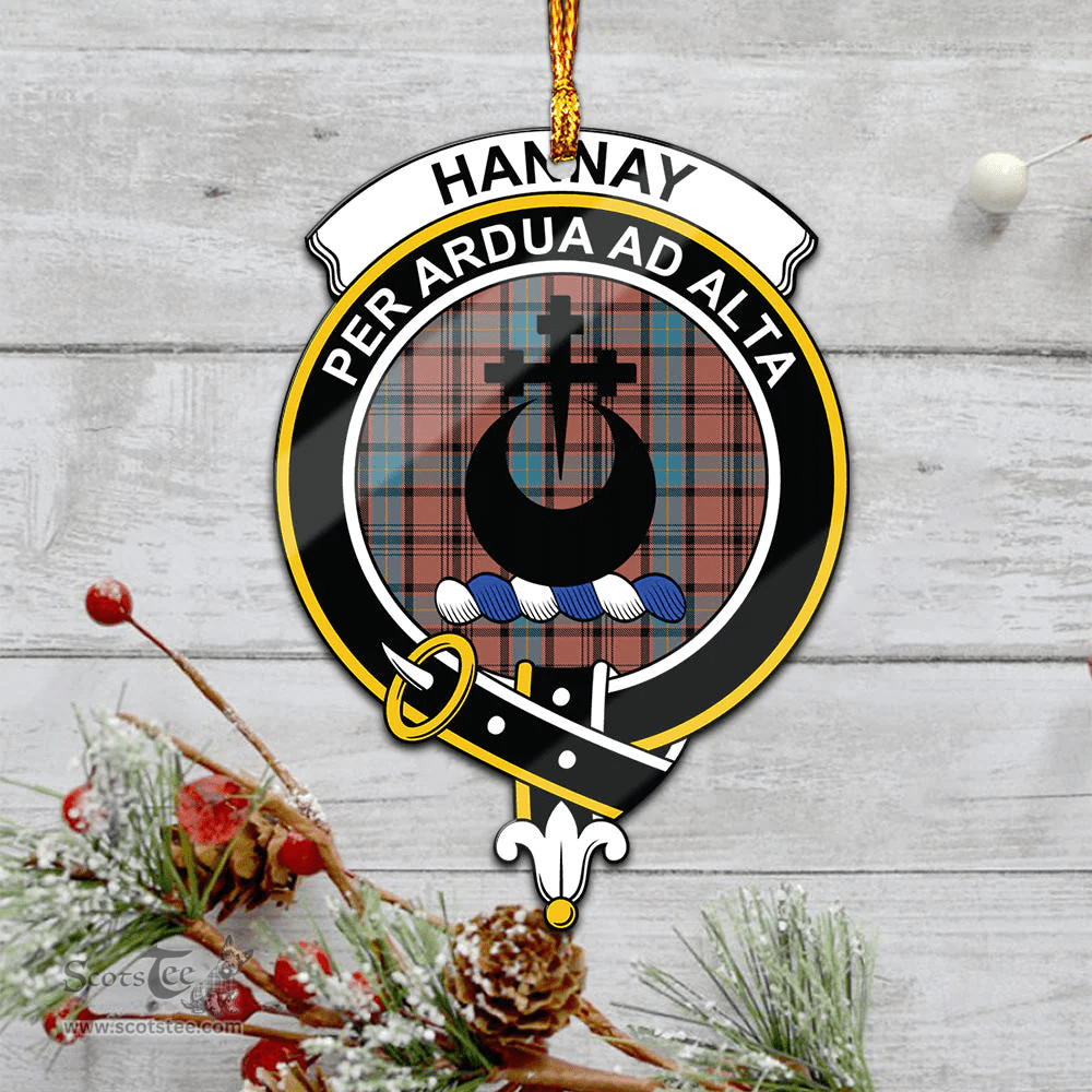 Scottish Hannay Dress Clan Tartan Mica Ornament Christmas Decoratio - 2-Sided  Scottish Plaid Tartan Plaid