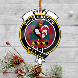Scottish Byres Byses Clan Tartan Mica Ornament Christmas Decoratio - 2-Sided  Scottish Plaid Tartan Plaid