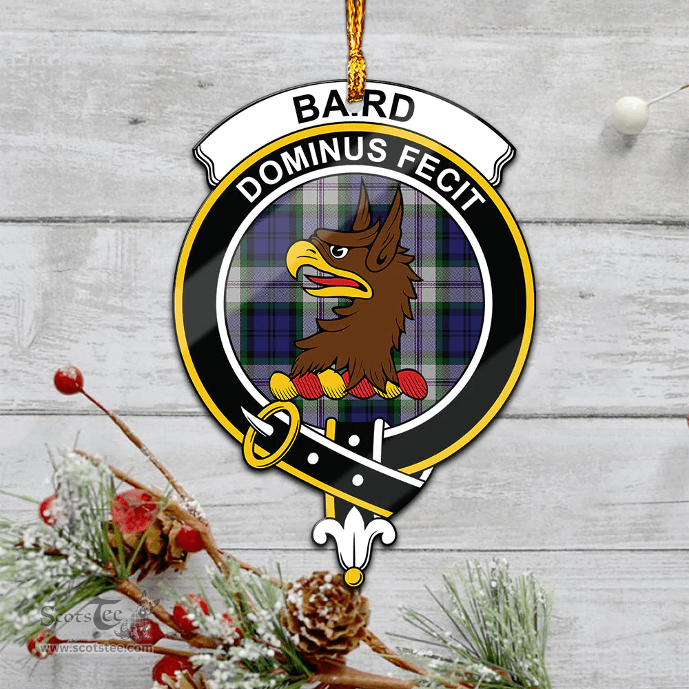 Scottish Baird Dress Clan Tartan Mica Ornament Christmas Decoratio - 2-Sided  Scottish Plaid Tartan Plaid