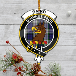 Scottish Baird Dress Clan Tartan Mica Ornament Christmas Decoratio - 2-Sided  Scottish Plaid Tartan Plaid