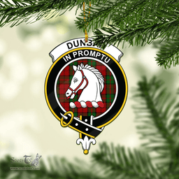 Scottish Dunbar Clan Tartan Mica Ornament Christmas Decoratio - 2-Sided  Scottish Plaid Tartan Plaid