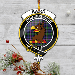 Scottish Baird Modern Clan Tartan Mica Ornament Christmas Decoratio - 2-Sided  Scottish Plaid Tartan Plaid