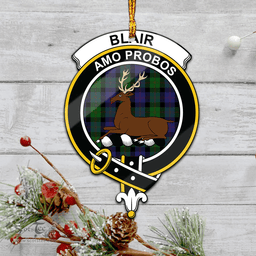 Scottish Blair Clan Tartan Mica Ornament Christmas Decoratio - 2-Sided  Scottish Plaid Tartan Plaid