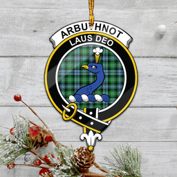 Scottish Arbuthnot Ancient Clan Tartan Mica Ornament Christmas Decoratio - 2-Sided  Scottish Plaid Tartan Plaid