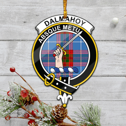 Scottish Dalmahoy Clan Tartan Mica Ornament Christmas Decoratio - 2-Sided  Scottish Plaid Tartan Plaid