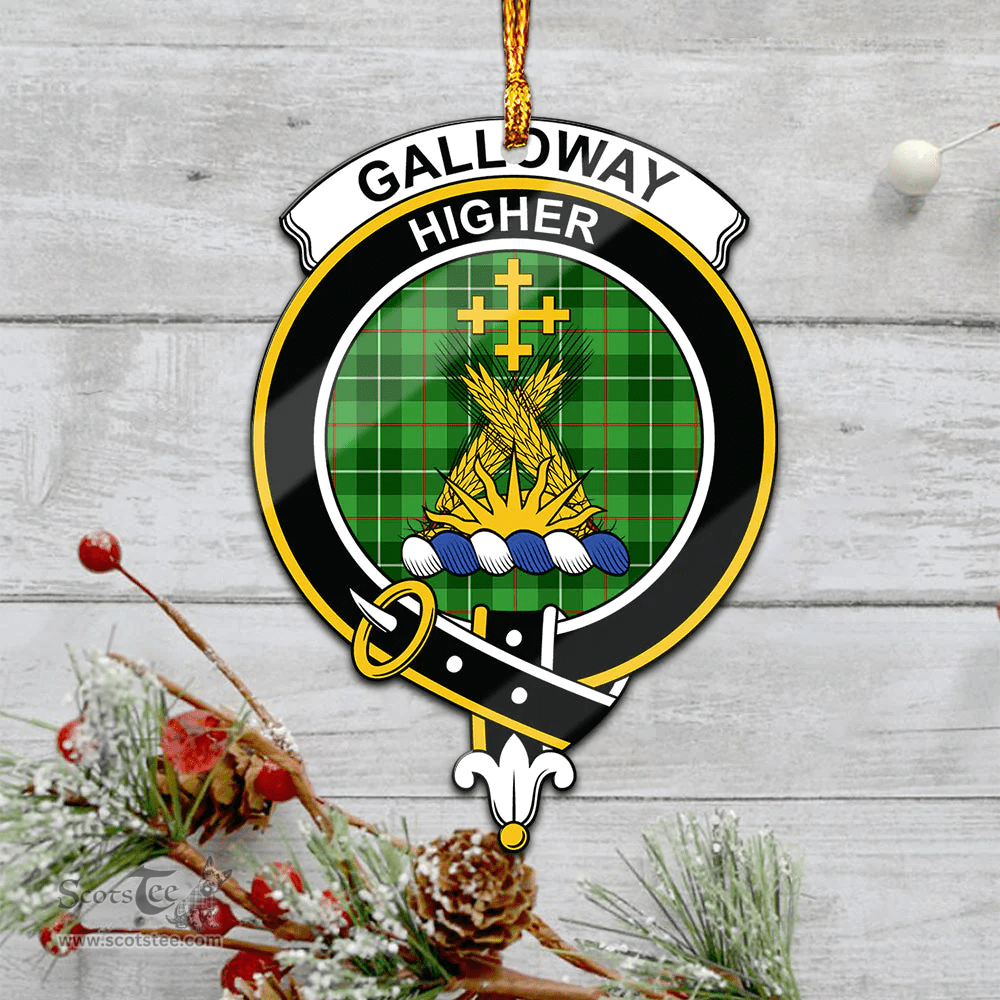 Scottish Galloway Clan Tartan Mica Ornament Christmas Decoratio - 2-Sided  Scottish Plaid Tartan Plaid