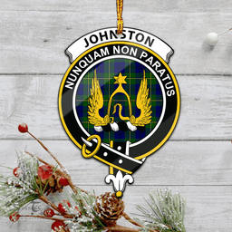 Scottish Johnston Modern Clan Tartan Mica Ornament Christmas Decoratio - 2-Sided  Scottish Plaid Tartan Plaid