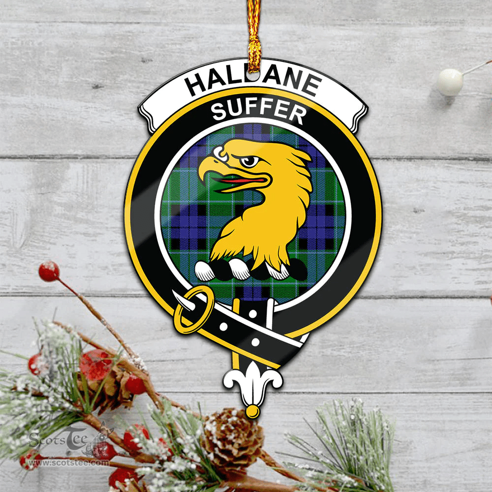 Scottish Haldane Clan Tartan Mica Ornament Christmas Decoratio - 2-Sided  Scottish Plaid Tartan Plaid