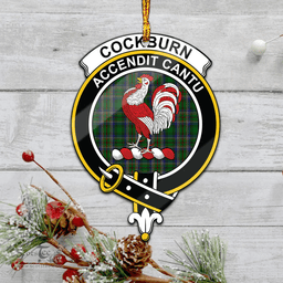 Scottish Cockburn Clan Tartan Mica Ornament Christmas Decoratio - 2-Sided  Scottish Plaid Tartan Plaid