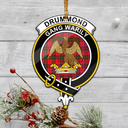 Scottish Drummond Modern Clan Tartan Mica Ornament Christmas Decoratio - 2-Sided  Scottish Plaid Tartan Plaid