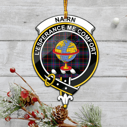 Scottish Nairn Clan Tartan Mica Ornament Christmas Decoratio - 2-Sided  Scottish Plaid Tartan Plaid