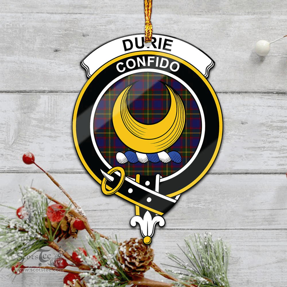 Scottish Durie Clan Tartan Mica Ornament Christmas Decoratio - 2-Sided  Scottish Plaid Tartan Plaid