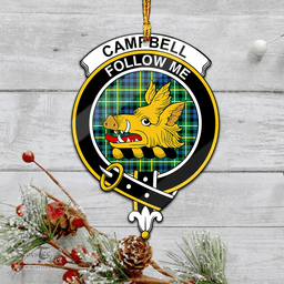 Scottish Campbell Of Breadalbane Ancient Clan Tartan Mica Ornament Christmas Decoratio - 2-Sided  Scottish Plaid Tartan Plaid