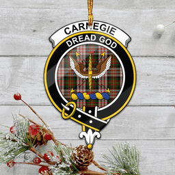 Scottish Carnegie Dress Clan Tartan Mica Ornament Christmas Decoratio - 2-Sided  Scottish Plaid Tartan Plaid
