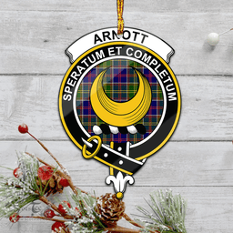 Scottish Arnott Clan Tartan Mica Ornament Christmas Decoratio - 2-Sided  Scottish Plaid Tartan Plaid