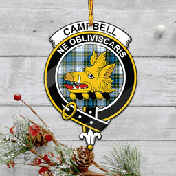 Scottish Campbell Dress Clan Tartan Mica Ornament Christmas Decoratio - 2-Sided  Scottish Plaid Tartan Plaid
