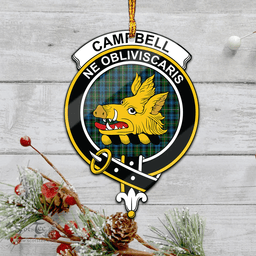 Scottish Campbell Of Argyll 02 Clan Tartan Mica Ornament Christmas Decoratio - 2-Sided  Scottish Plaid Tartan Plaid